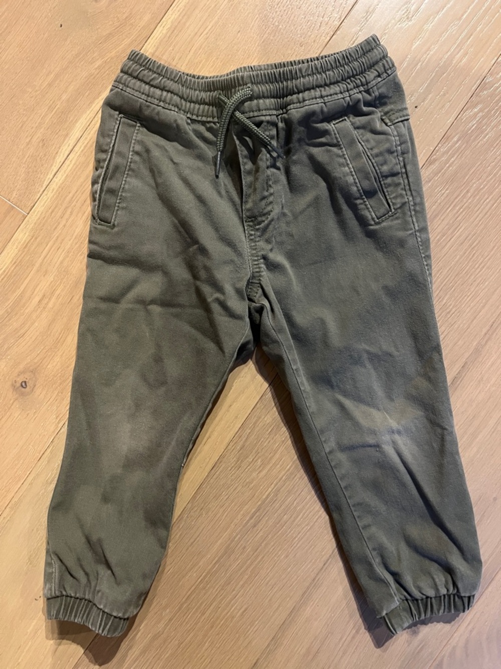 Old Navy Olive Green Kids Joggers with Drawstring